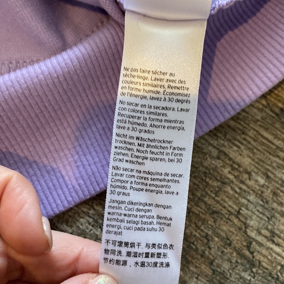 Top shop lavender ruffle front sweatshirt - Picture 8 of 9